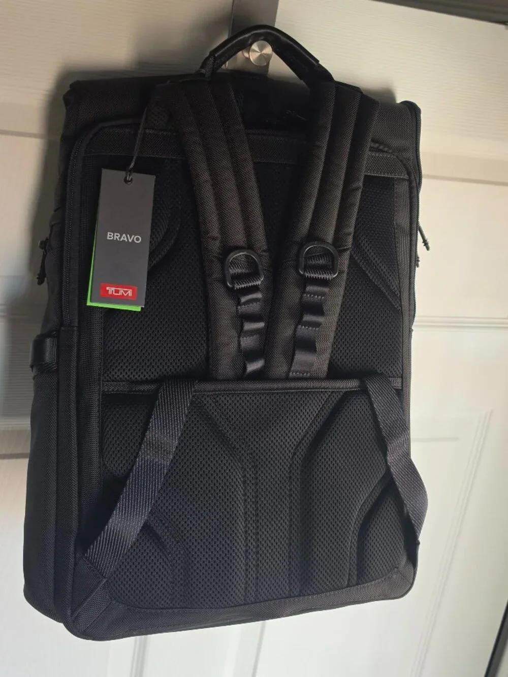 TUMI Alpha Bravo Logistics Flap Lid Backpack New in Black Color